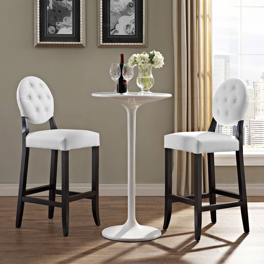 Button Bar Stools (Set of 2)