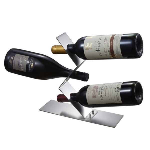 Shop Visol Chablis Stainless Steel Wine Bottle Holder Free Shipping