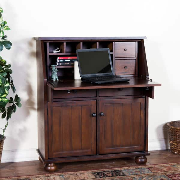 Shop Sunny Designs Oxford Drop Leaf Laptop Desk Free Shipping