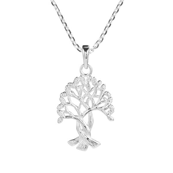 Intertwined Tree of Life Pendant 925 Sterling Silver