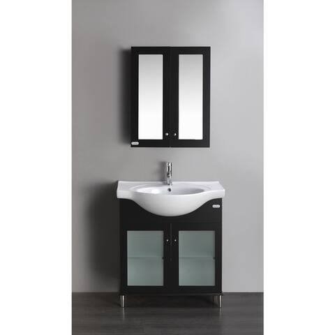 Eviva Tux 24-inch Single Bathroom Vanity in Espresso