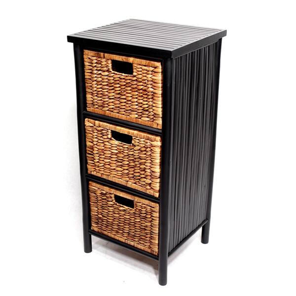 Shop Heather Ann Bamboo 3 Drawer Cabinet 3raer Free Shipping