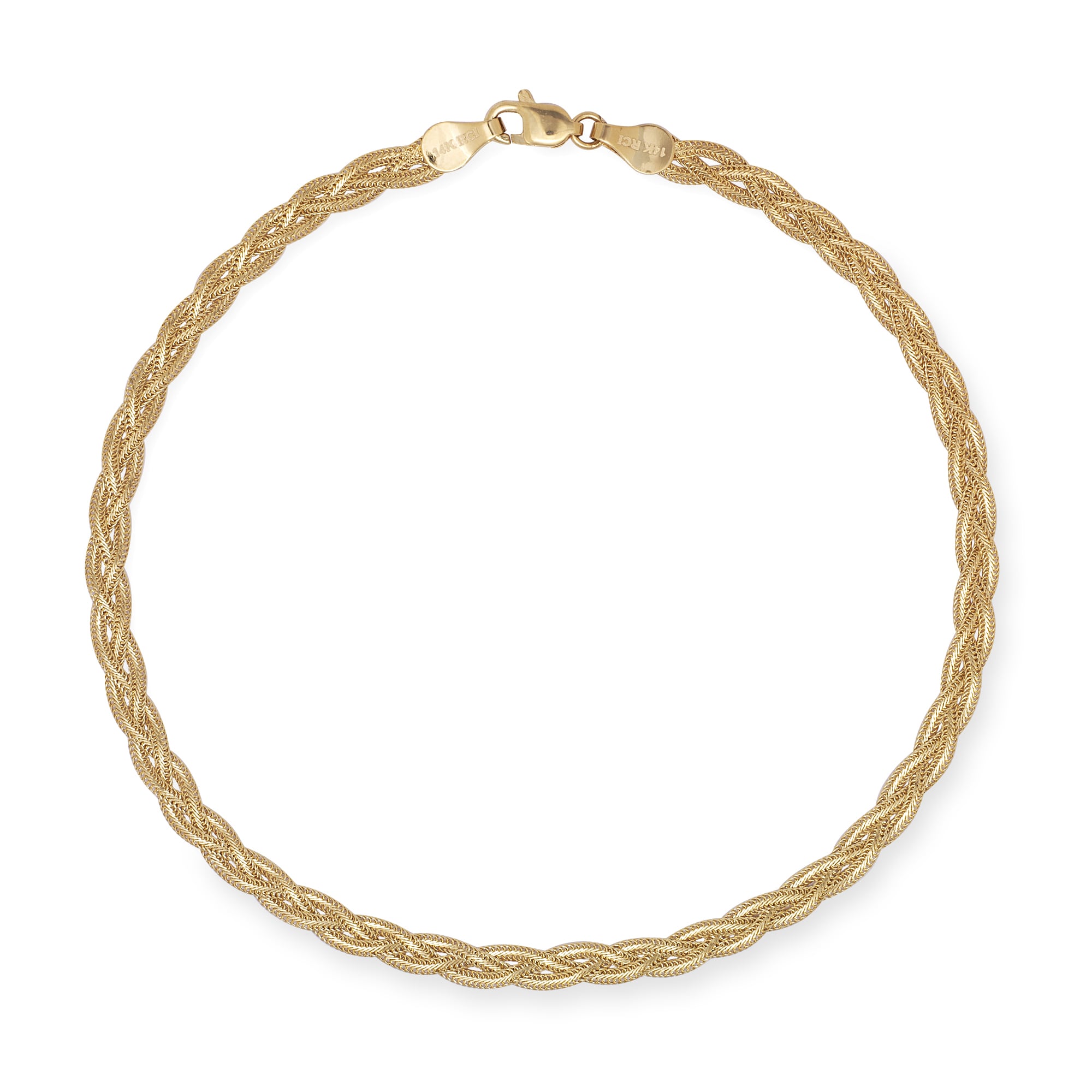 10 inch gold ankle bracelet