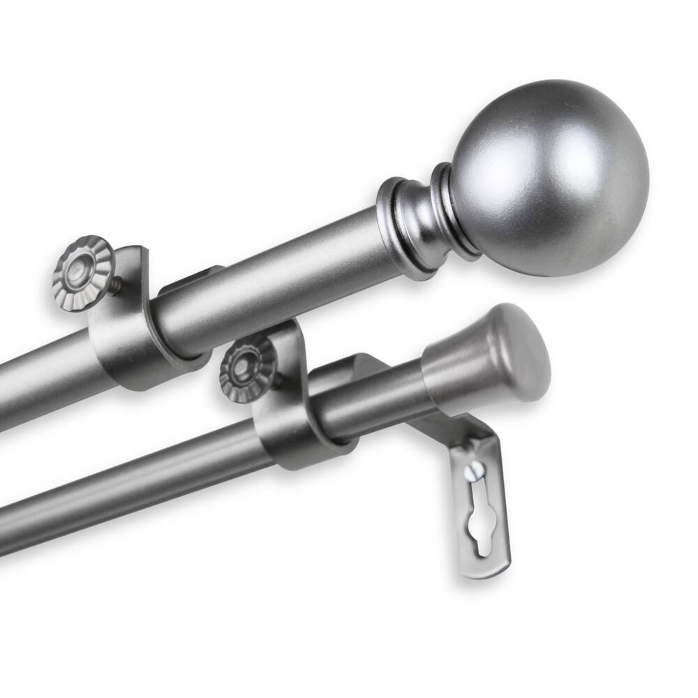 InStyleDesign Orb Adjustable Double Curtain Rod