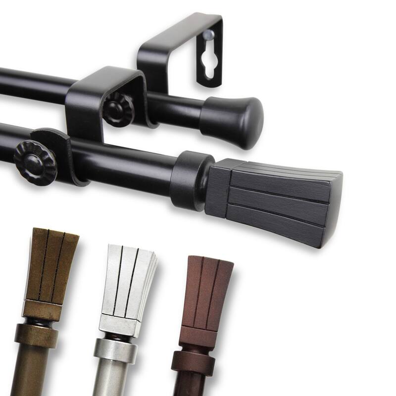 InStyleDesign Waver Adjustable Double Curtain Rod