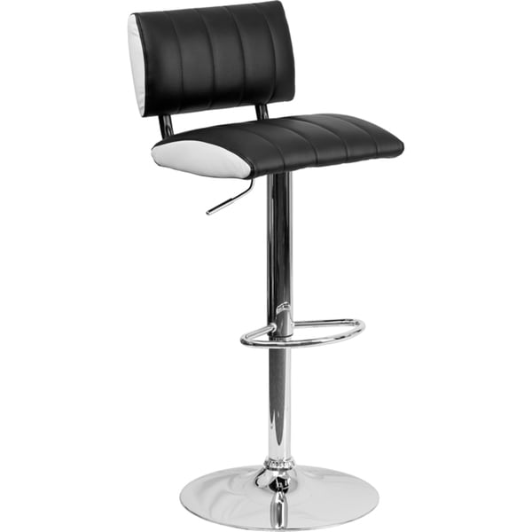 Shop Adjustableheight Upholstered Swivel Bar Stool 34" to 42.50"H