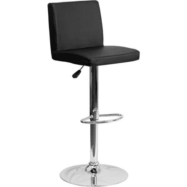 Adjustableheight Upholstered Contemporary Swivel Bar Stool Free