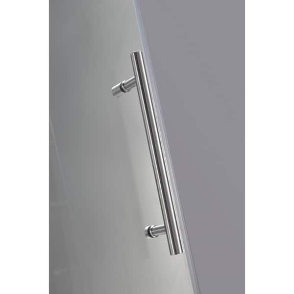Aston Neoscape Gs 38 In X 38 In X 72 In Completely Frameless Neo Angle Shower Enclosure W Glass Shelves In Chrome Overstock 10085020