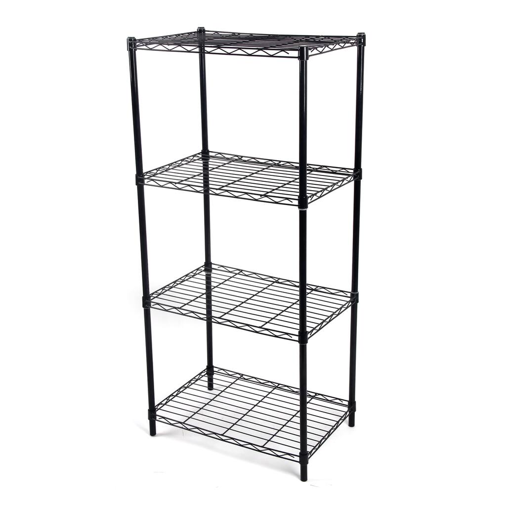 Gold Sparrow 4-tier Black Wire Shelving