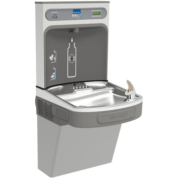 Elkay EZH2O Bottle Filling Station with Single ADA Cooler, Filtered 8 GPH Light Gray