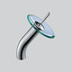 preview thumbnail 7 of 15, Transparent Square Tempered Glass Bathroom Vessel Sink withWaterfall Faucet Combo