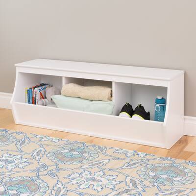 Stackable 3-bin Storage Cubby
