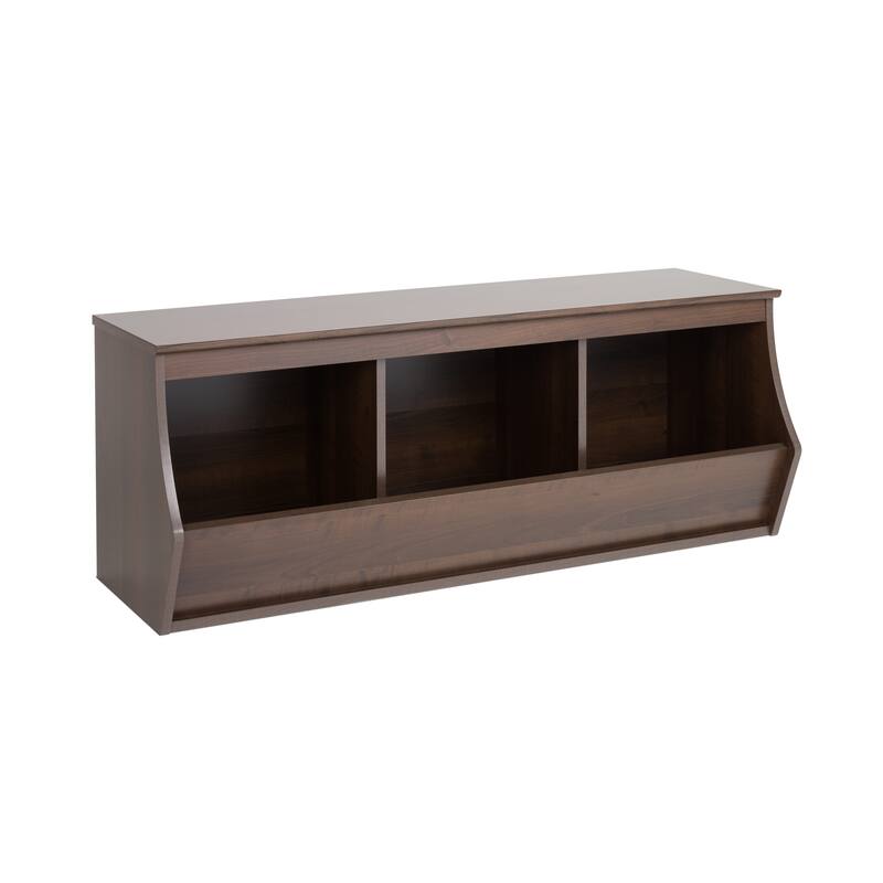 Stackable 3-bin Storage Cubby