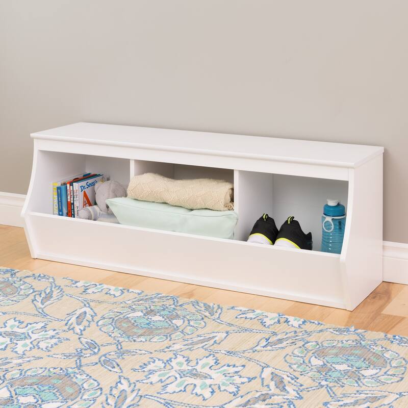 Stackable 3-bin Storage Cubby
