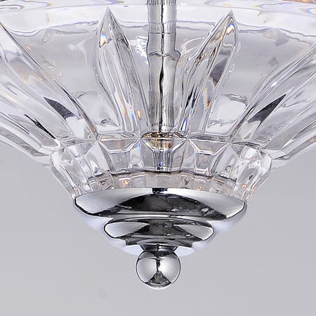 Graciela 3-light Chrome/Crystal Flush Mount Chandelier