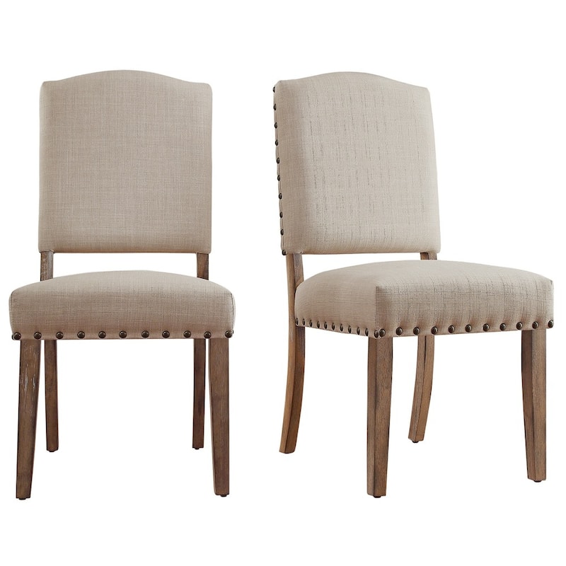 Benchwright Rustic X-base Round Pine Wood Nailhead 7-piece Dining Set by iNSPIRE Q Artisan