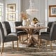 preview thumbnail 5 of 16, iNSPIRE Q Artisan Benchwright Rustic X-base Round Pine Wood Rolled Back 7-piece Dining Set