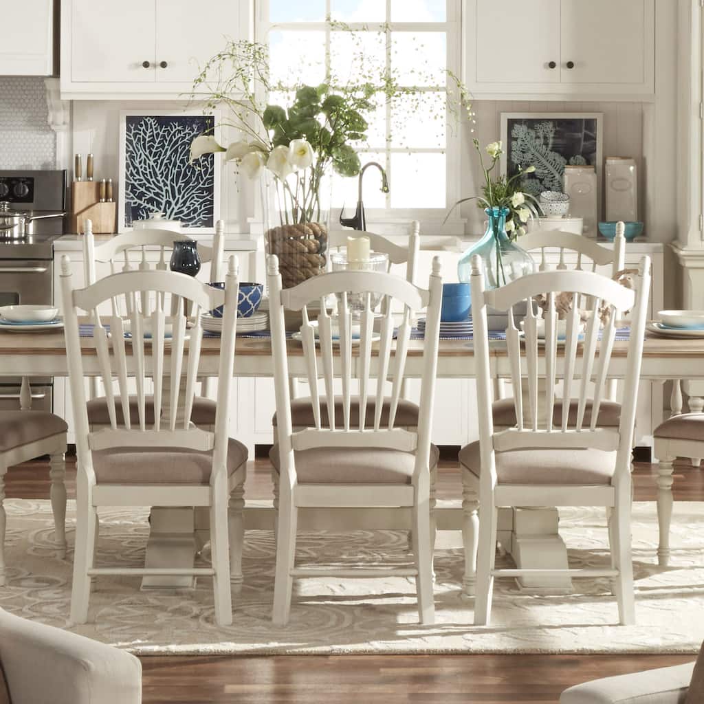 McKay Country Antique White Slat Back Dining Chair (Set of 2) by iNSPIRE Q Classic