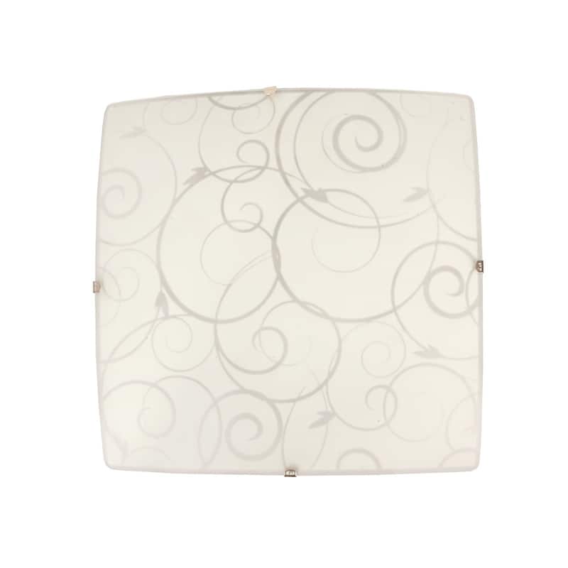 Copper Grove Shoshone Square Flushmount Ceiling Light - White