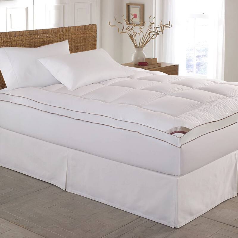 Down Alternative Fiber Bed Mattress Pad Topper