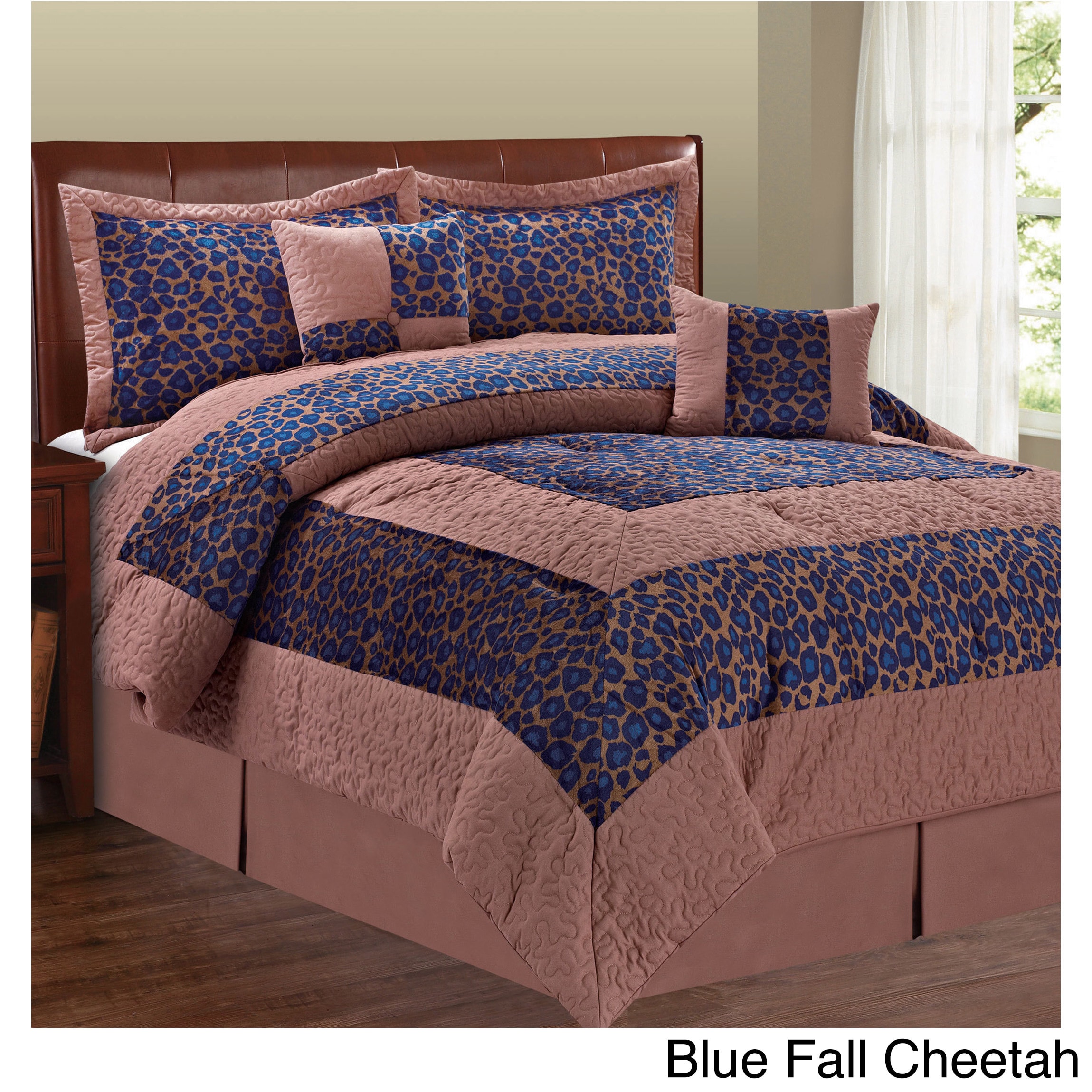 Shop Serenta Cheetah Design 6 Piece Comforter Set Free Shipping