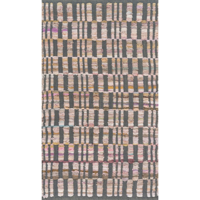 Alexander Home Flatweave Tabby Cotton Stripe Chindi Rug