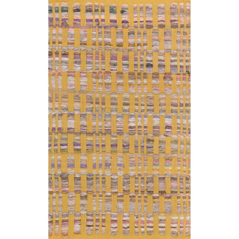 Alexander Home Flatweave Tabby Cotton Stripe Chindi Rug