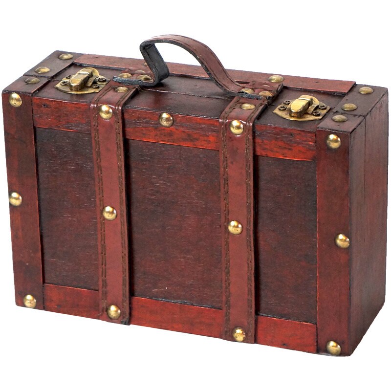 old leather luggage