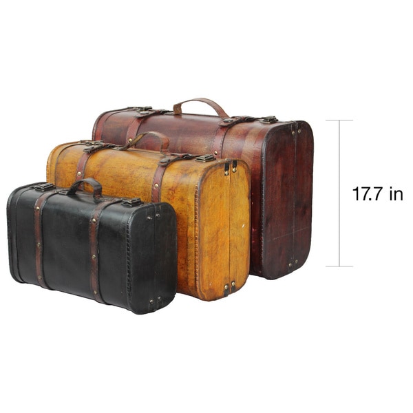 vintage style luggage set