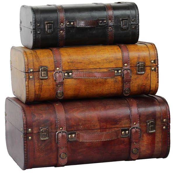 Decorative Vintage Suitcases Set for Women