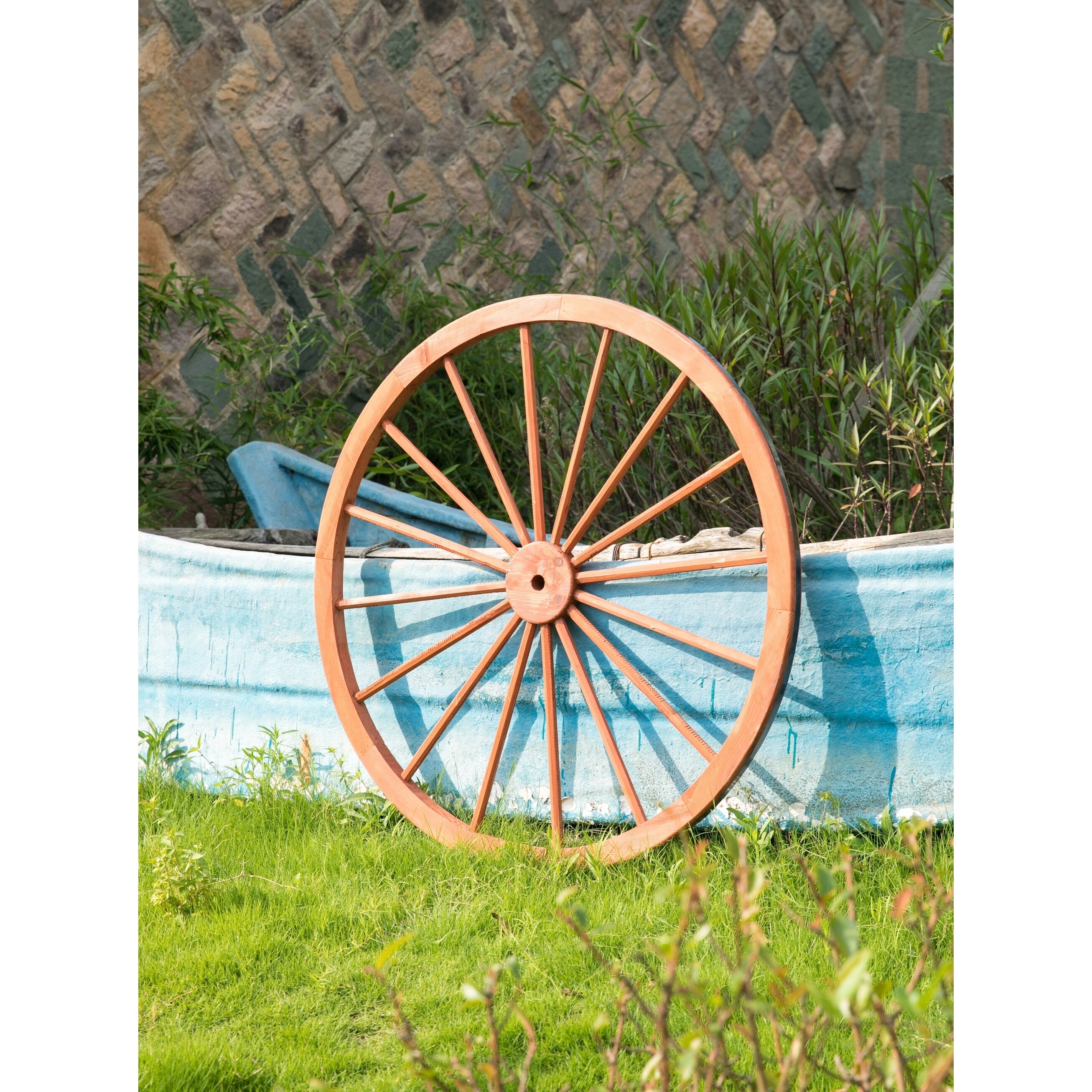 Decorative Antique Red 42 Inch Wagon Garden Wheel Red Ebay