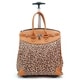 leopard rolling tote