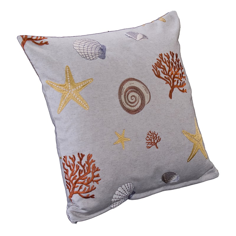 Siscovers Coral Reef Tropical Throw Pillow - Medium - Sunset - 16 x 16