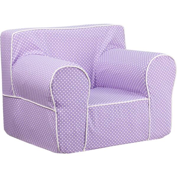 Shop Oversized Dot Kids Chair With Piping Overstock 10089523