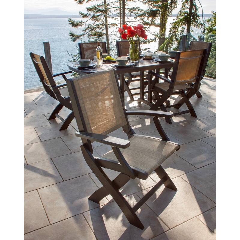 POLYWOOD Coastal Folding Chair