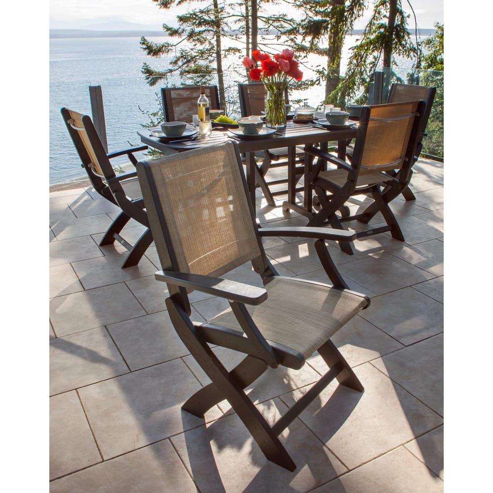 POLYWOOD Coastal Folding Chair