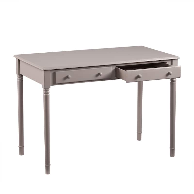 SEI Furniture Grisham Grey Traditional 2-drawer Writing Desk