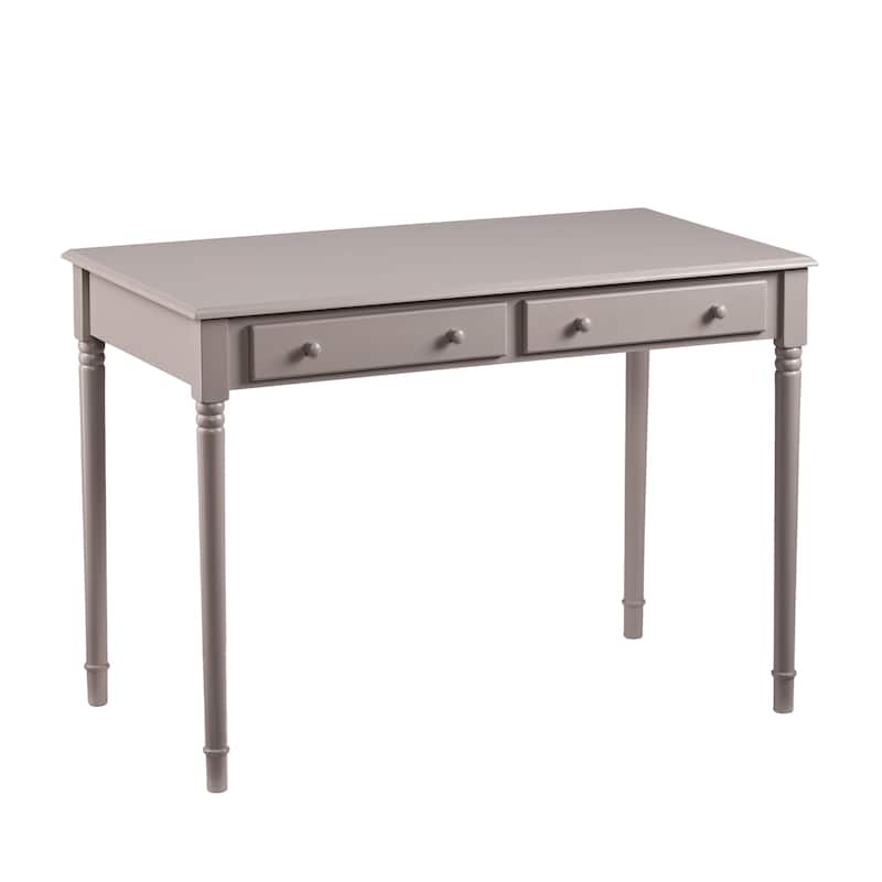 SEI Furniture Grisham Grey Traditional 2-drawer Writing Desk