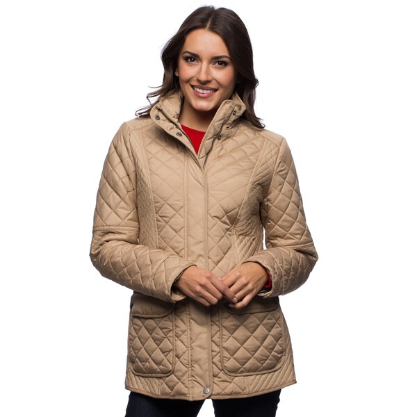 Shop Tommy Hilfiger Women's Quilted Poly Fill Coat - Free Shipping On ...