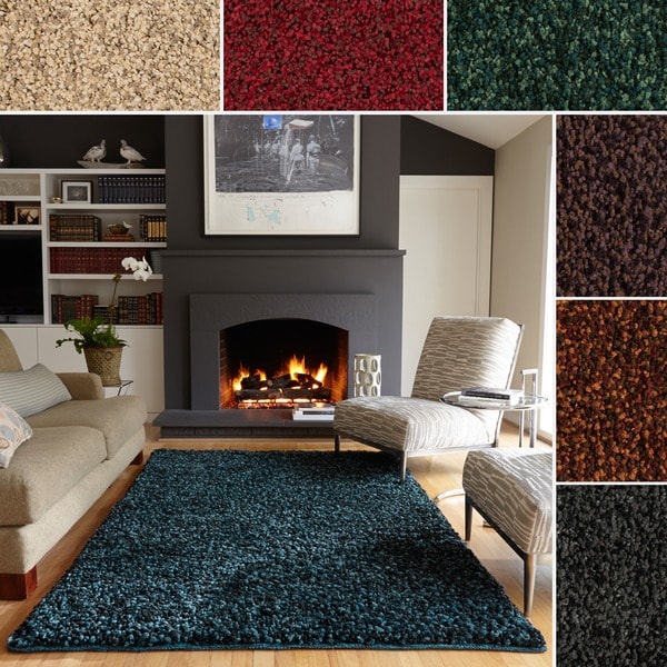 Hand-tufted Mid-century Everett Shag Area Rug - 9'3 x 13'