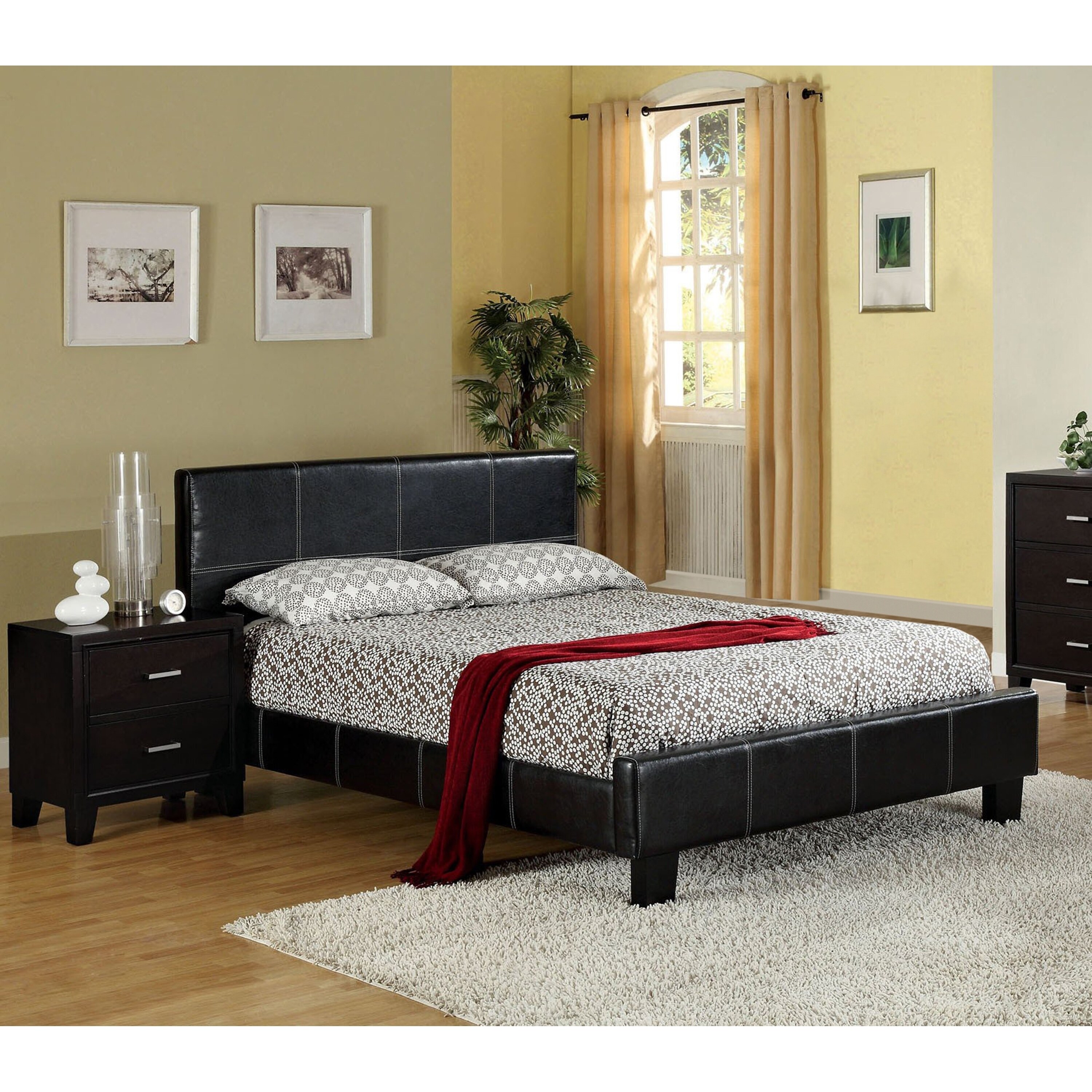 Furniture Of America Wene Modern Stitched 2 Piece Bedroom Set