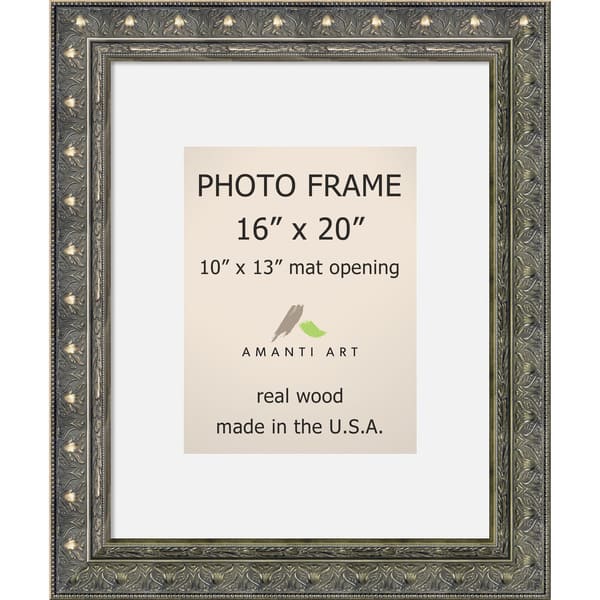 Shop Barcelona Pewter Photo Frame 16x20 Matted To 10x13 20 X 24