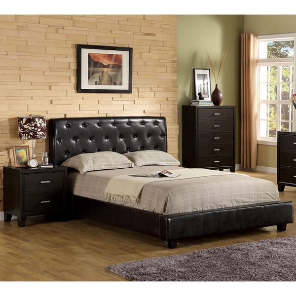 Shop Furniture Of America Bai Modern Tufted 3 Piece Bedroom