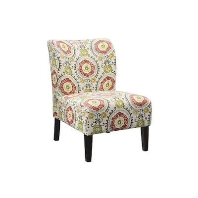 Honnally Contemporary Floral Accent Chair