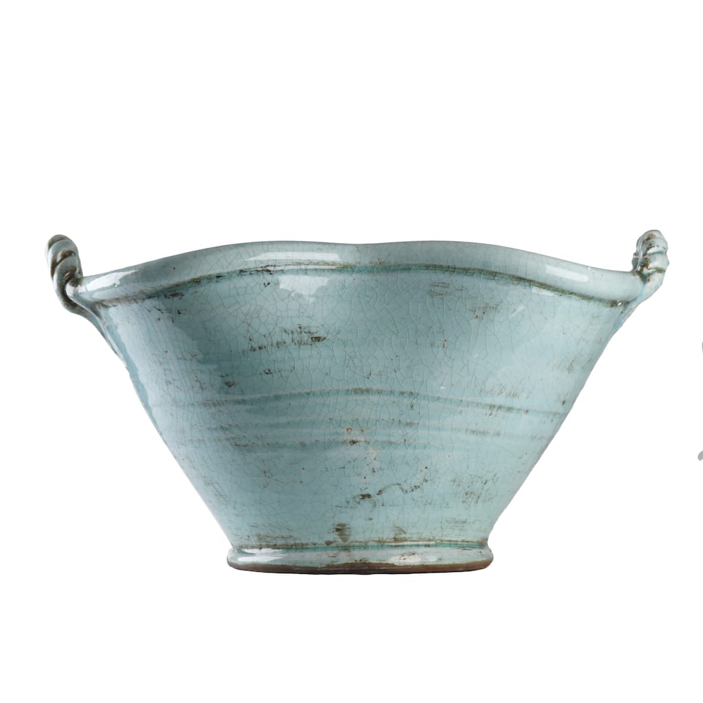 Ceramic Curve Bowl with Handles