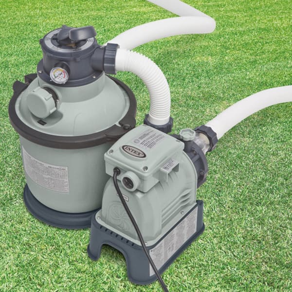 Shop Intex Krystal Clear 1 200 Gph Sand Filter Pump Overstock 10091234