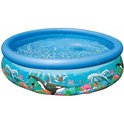 Intex 10-foot by 30-inch Ocean Reef Easy Set Pool with Filter Pump
