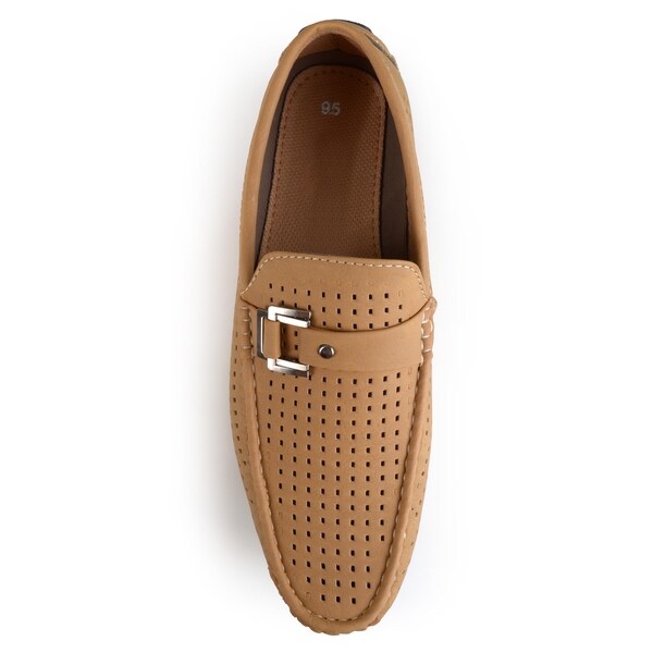 mens perforated loafers
