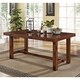 68" Wood Dining Table - Dark Oak - 68-96 x 38 x 30H - Thumbnail 1