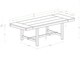 68" Wood Dining Table - Dark Oak - 68-96 x 38 x 30H - Thumbnail 6